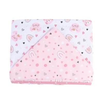 Toalha De Banho Baby Gijo Felpuda Cute Animals Menina 70x90