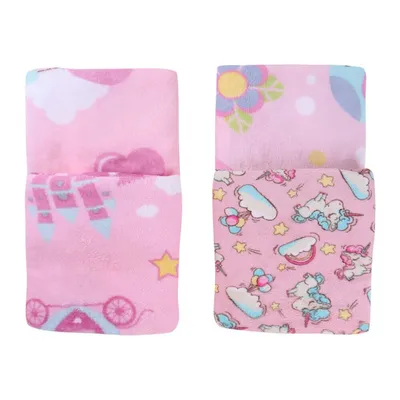 Manta Hazime Confort Baby Com Estampa Sortida Para Menina Manta Hazime Confort Baby Com Estampa Sortida Para Menina