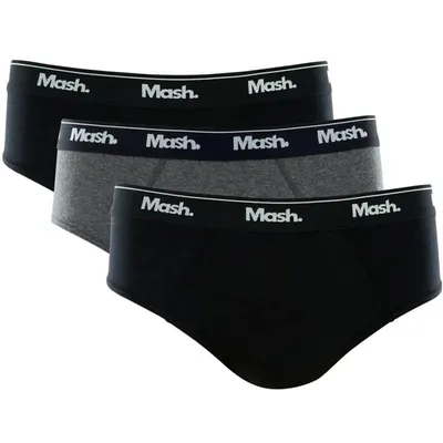 Kit Cueca Slip Mash 03 Peças Em Algodão Masculino Kit Cueca Slip Mash 03 Peças Em Algodão Masculino