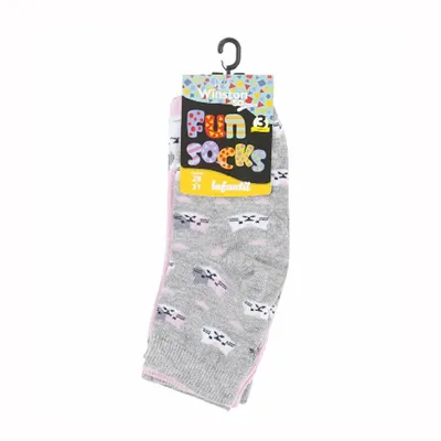 Kit Meia Infantil Fun Socks Estampa Sortida 03 Pares 16750 Kit Meia Infantil Fun Socks Estampa Sortida 03 Pares 16750