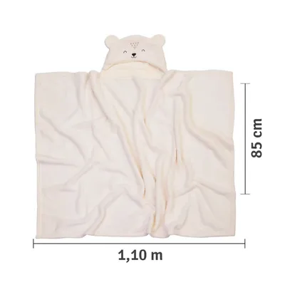 Manta de Microfibra Mami Bichuus com Capuz Ursinho Manta de Microfibra Mami Bichuus com Capuz Ursinho