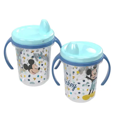 Caneca Trio Menino Plasútil Com Estampa Mickey E Alça 330ML