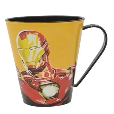 Caneca Avengers Branca Homem de Ferro 360 ml