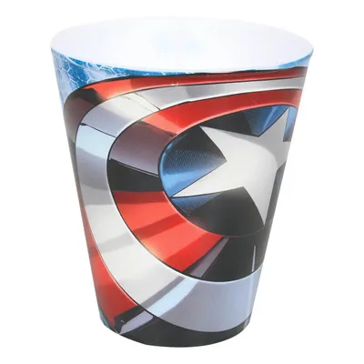 Caneca Avergers Branca Estampa Capitão América 360 ml Caneca Avergers Branca Estampa Capitão América 360 ml