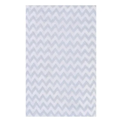 Lençol Papi Baby Soft Berço Americano Chevron Azul Estampado Lençol Papi Baby Soft Berço Americano Chevron Azul Estampado