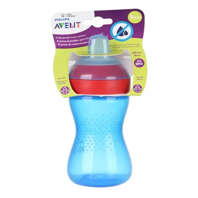 Copo Avent Com Bico Macio 300ml 09+ Azul e Vermelho