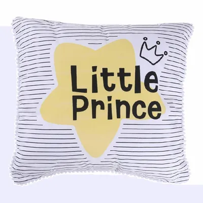 Travesseiro Listrado Minasrey Little Prince Com Pompom Menino Travesseiro Listrado Minasrey Little Prince Com Pompom Menino
