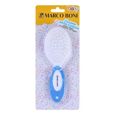 Escova Para Cabelo Marco Boni Baby Azul Menino Escova Para Cabelo Marco Boni Baby Azul Menino