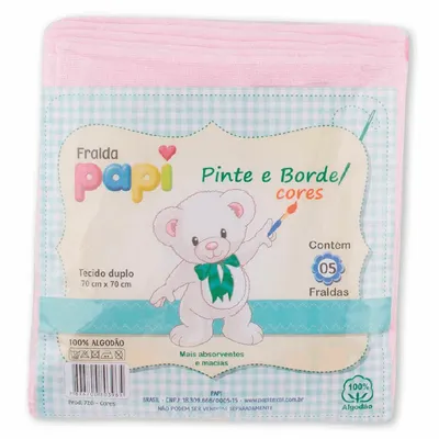 Fralda Tecido Duplo 5 Peças 4387