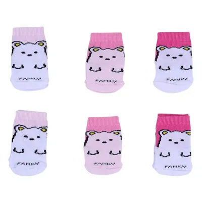 Kit Meia Baby Family Fun Menina 06 Pares