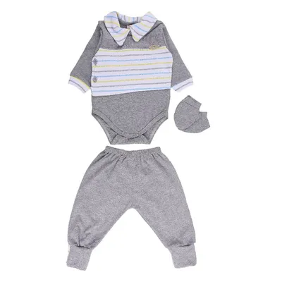 Pagão Dayane Baby Estampa Listras - 03 Peças