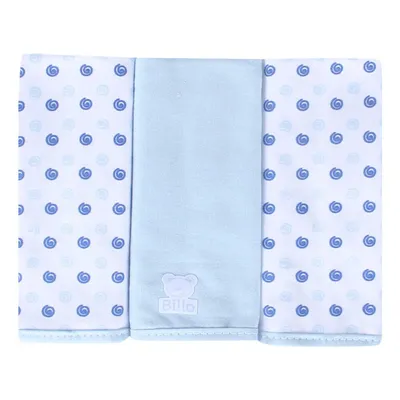 Pano De Boca Minasrey Billo Em Malha Com 03 Unidades Azul