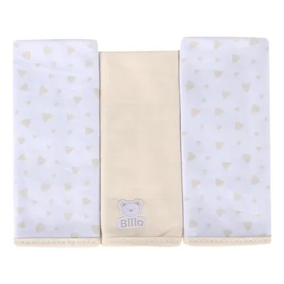 Pano De Boca Minasrey Billo Em Malha Com 03 Unidades Bege