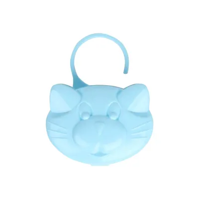 Porta Chupeta Plastbaby Modelo Gatinho Azul Porta Chupeta Plastbaby Modelo Gatinho Azul