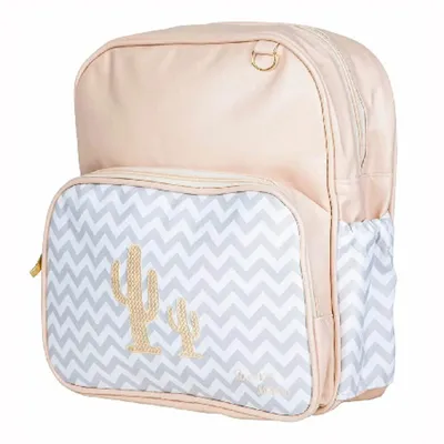Mochila Maternidade Boni Bolsas Cacto Grande 30x36