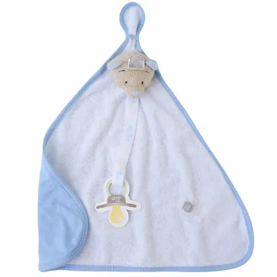 Naninha Blanket Atoalhada Zip Príncipe Prendedor De Chupeta Naninha Blanket Atoalhada Zip Príncipe Prendedor De Chupeta
