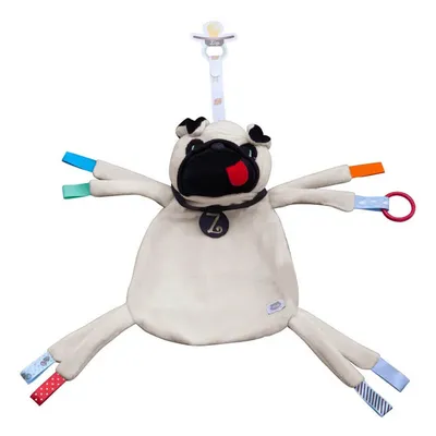 Naninha Tags Com Carinha Zip Prendedor De Chupeta Pug Zé