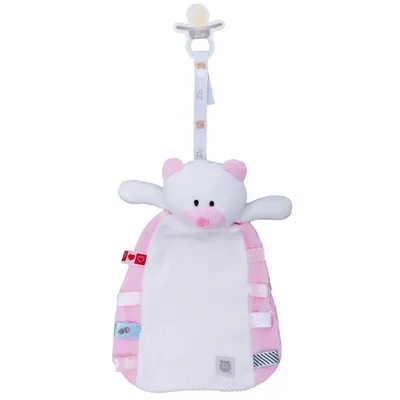 Naninha Tags Com Carinha Zip Prendedor De Chupeta Ursa