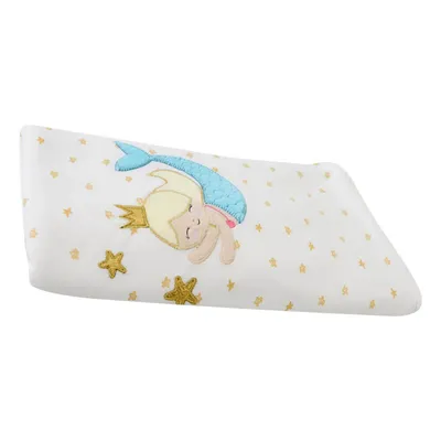 Manta Zip Com Bordado Sereia Alana 110x80 Off White Manta Zip Com Bordado Sereia Alana 110x80 Off White