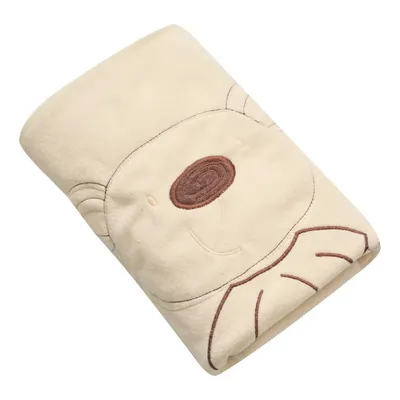 Manta Zip Urso Tecido Microsoft 110x80 Off White Manta Zip Urso Tecido Microsoft 110x80 Off White