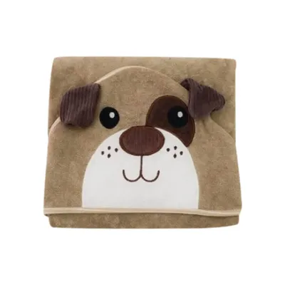 Kit Zip Toalha Com Capuz + 03 Panos De Boca Dog Bege