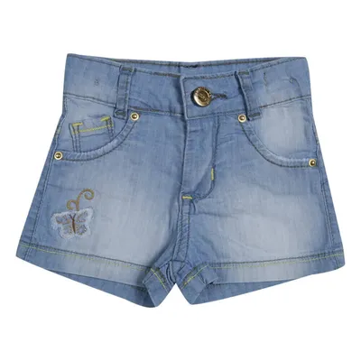 Shorts Jeans Bebê Mackvanny Com Bordado Borboleta Shorts Jeans Bebê Mackvanny Com Bordado Borboleta