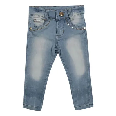 Calça Jeans Mackvanny Moletom Com Aplicação Bebê