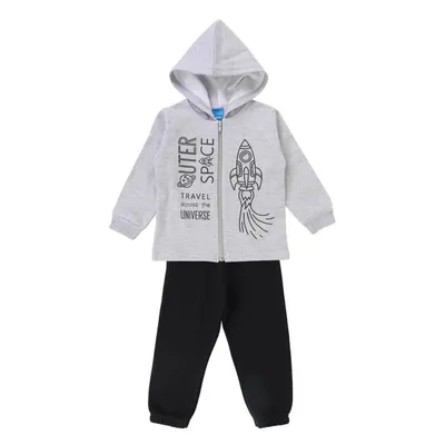 Conjunto Moletom WRK Blusão Com Capuz E Zíper Space + Calça Conjunto Moletom WRK Blusão Com Capuz E Zíper Space + Calça