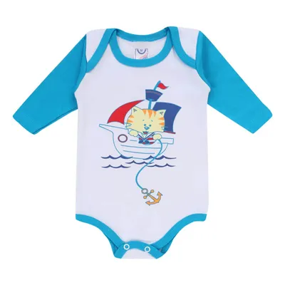 Conjunto Babynha Body Manga Longa Tigre Barco + Mijão