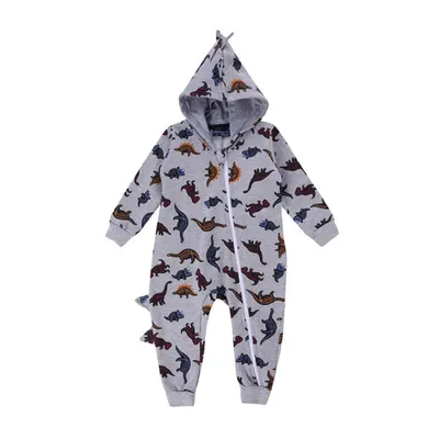 Pijama Macacão Vrasalon Em Moletom Capuz Estampado Dino Bebê Pijama Macacão Vrasalon Em Moletom Capuz Estampado Dino Bebê