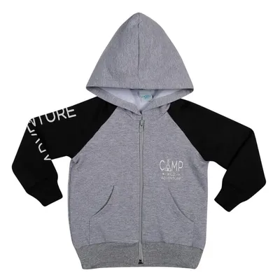 Blusão Gijo Kids Em Moletom Com Estampa Na Manga Capuz E Zíper Blusão Gijo Kids Em Moletom Com Estampa Na Manga Capuz E Zíper