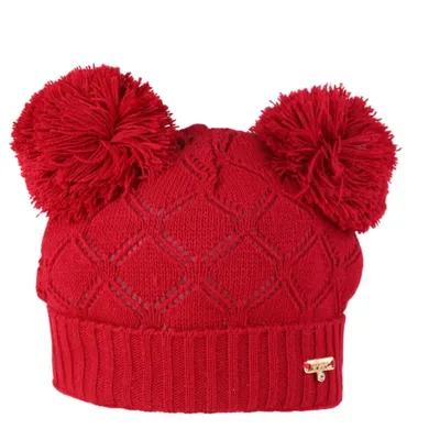 Touca Everly Acrílico Pompom Menina Touca Everly Acrílico Pompom Menina