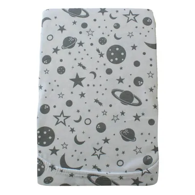 Lençol Americano Com Elástico Din Don Malha Espaço Cinza Lençol Americano Com Elástico Din Don Malha Espaço Cinza