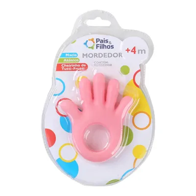 Mordedor Pais E Filhos Mãozinha Rosa Mordedor Pais E Filhos Mãozinha Rosa