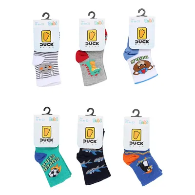 Kit Meia Duck Sortido Com 06 Peças