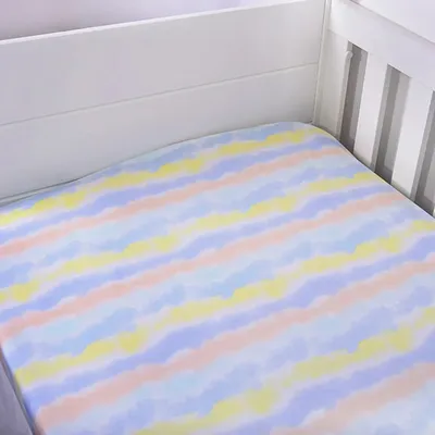 Lençol Minasrey Mini Herdeiros Estampa Be Happy Azul Lençol Minasrey Mini Herdeiros Estampa Be Happy Azul