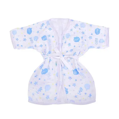 Roupão De Banho Minasrey Baby Nice Em Soft Estampado Azul Roupão De Banho Minasrey Baby Nice Em Soft Estampado Azul