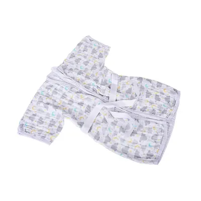 Roupão De Banho Minasrey Baby Nice Em Soft Estampado Cinza Roupão De Banho Minasrey Baby Nice Em Soft Estampado Cinza