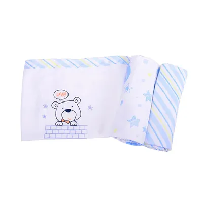Kit Cueiro Minasrey Baby Nice Com 03 Unidades Estampado Azul