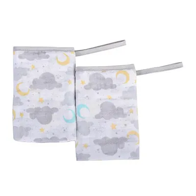 Kit Pano De Boca Minasrey Baby Nice 02 Unidades Em Soft Cinza