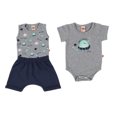 Conjunto Livy Regata Space + Bermuda Em Cotton Conjunto Livy Regata Space + Bermuda Em Cotton