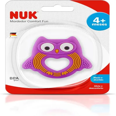 Mordedor Bebê Nuk Comfort Fun Coruja Mordedor Bebê Nuk Comfort Fun Coruja