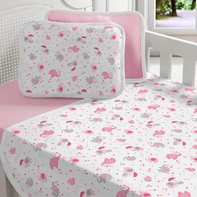 Jogo Lençol Sul Brasil Estampa Babyfante Menina Jogo Lençol Sul Brasil Estampa Babyfante Menina