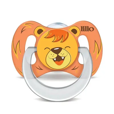 Chupeta Lillo Funny Animais Silicone Leão Tam 02 Chupeta Lillo Funny Animais Silicone Leão Tam 02