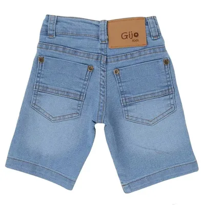 Bermuda Gijo Kids Jeans Com Detalhe Puídos Bermuda Gijo Kids Jeans Com Detalhe Puídos