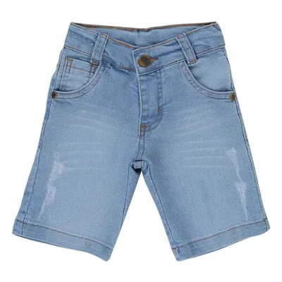Bermuda Gijo Kids Jeans Com Detalhe Puídos Bermuda Gijo Kids Jeans Com Detalhe Puídos