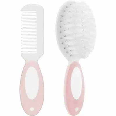 Kit Pente E Escova Buba Cor Rosa