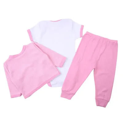 Kit Presente Puro Carinho Bordado Com 03 Peças