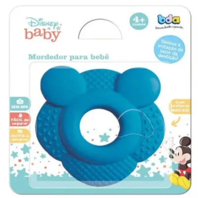 Mordedor Toyster Baby Disney Argola Azul Mordedor Toyster Baby Disney Argola Azul
