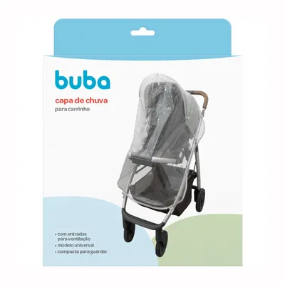 Capa De Carrinho Buba Chuva Plástica Transparente Capa De Carrinho Buba Chuva Plástica Transparente
